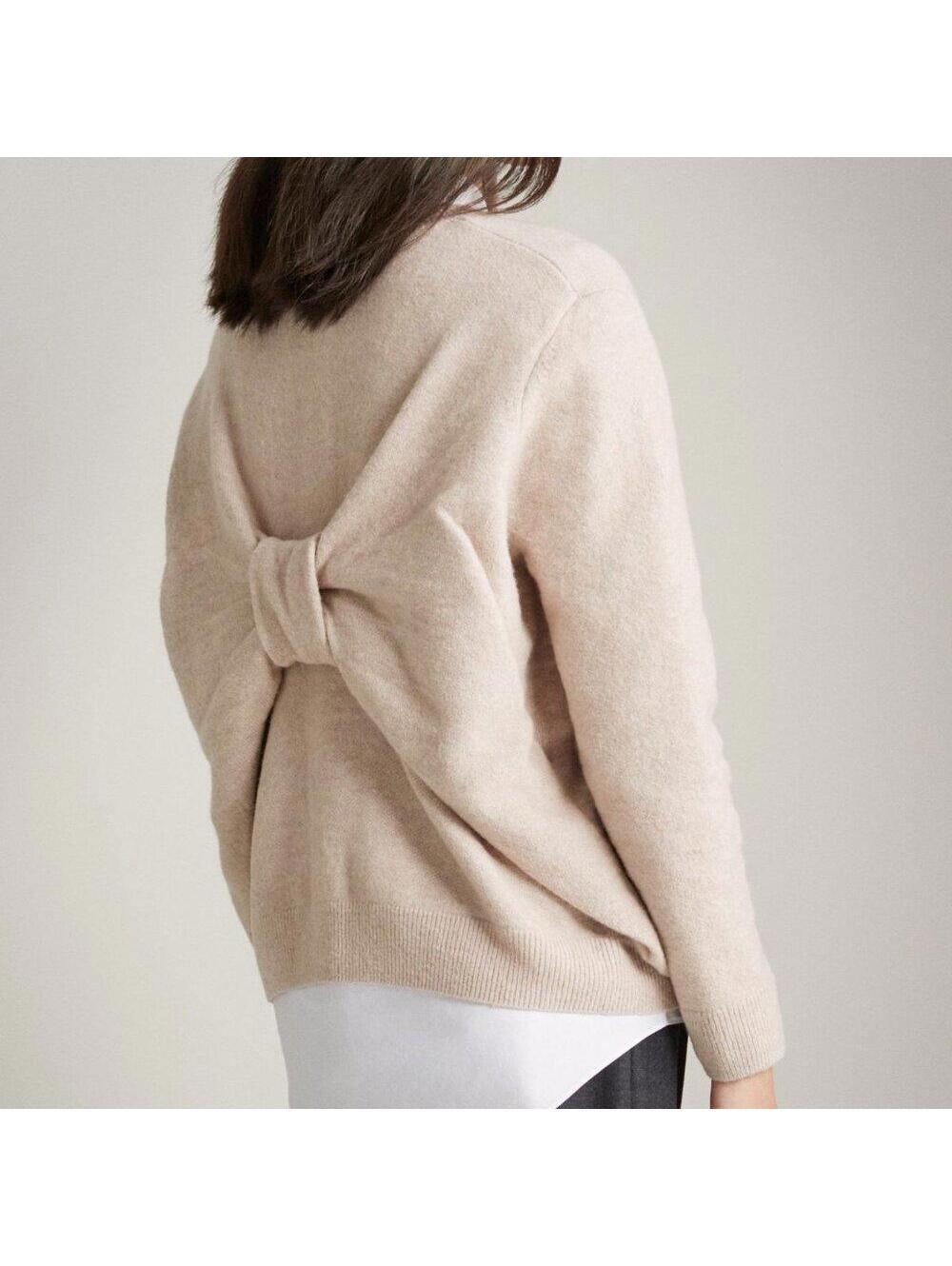 COS Bow Detail Wool Jumper